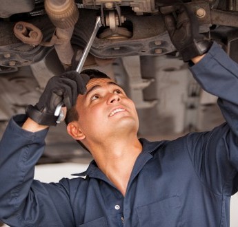 Mechanic Under Car